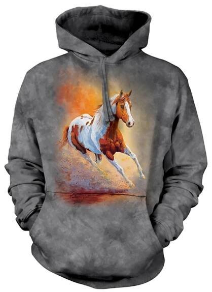 Mikina s 3D potiskem Sunset Gallop