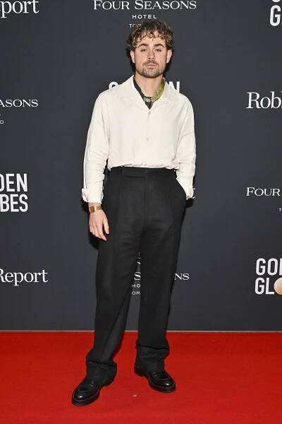 Dacre Montgomery at the Road to the Golden Globes party.