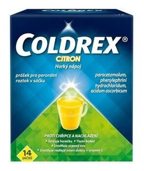 COLDREX HORKÝ NÁPOJ CITRON 750MG/10MG/60MG POR PLV SOL SCC 14 I