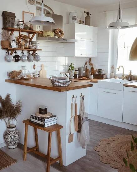 the kitchen is clean and ready for us to use