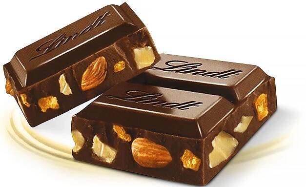 Lindt Čokoláda Gold Tablet Švýcarská hořká s pomerančem a mandlemi