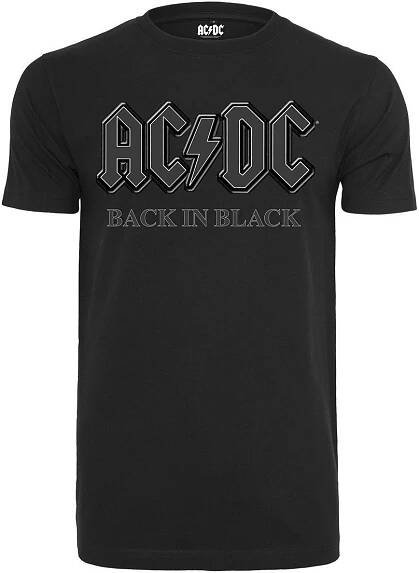 AC/DC Tričko Back In Black Black XL - Muziker
