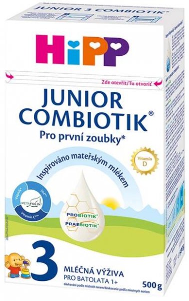 HiPP 3 Junior Combiotik mléčná výživa 500g - II. jakost