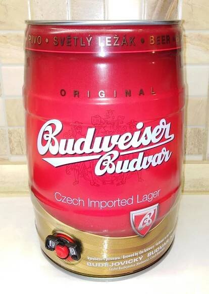 Plechový soudek 5l Budweiser Budvar (S201008)