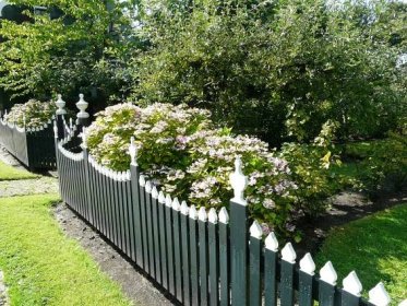 Pro Holandsko jsou typické nízké dřevěné ploty mnohdy i výrazných barevZdroj: Ing. Lucie Peukertová