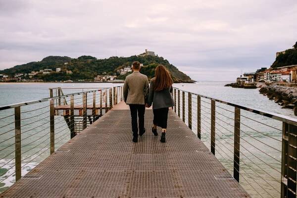 Mariage proposal in San-Sebastian Basque country. Photographer in Bilbao Irina Makou