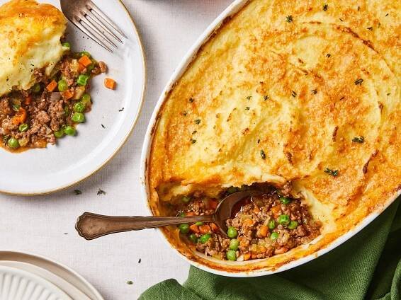 Cozy homemade shepherd’s pie