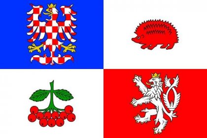 Vlajka kraje Vysočina | vlajka, symbol, prapor, vlaječka, obrázek | Vysočina | Kraje ČR