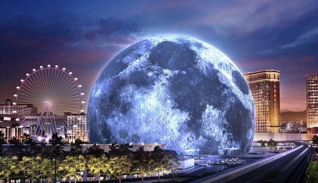 Nová dominanta Las Vegas. MSG Sphere umí být měsícem i míčem na basket
