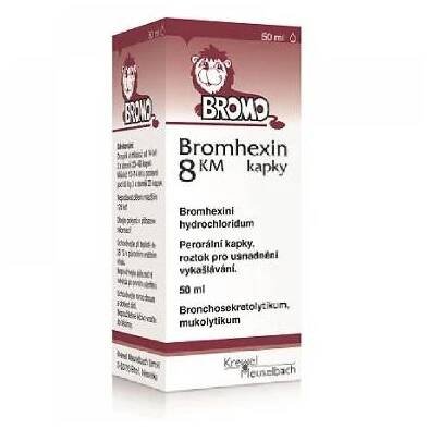 BROMHEXIN 8 KM KAPKY 1X50ML Kapky, roztok