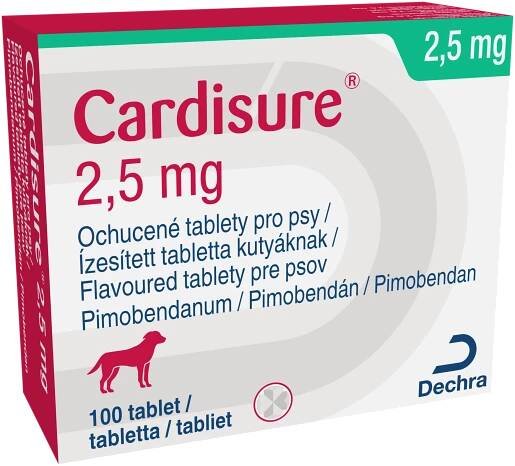 Cardisure 2,5mg ochutené tablety pre psy