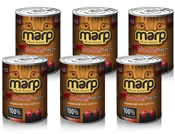 Marp Beef konzerva pro kočky s hovězím 6x400g