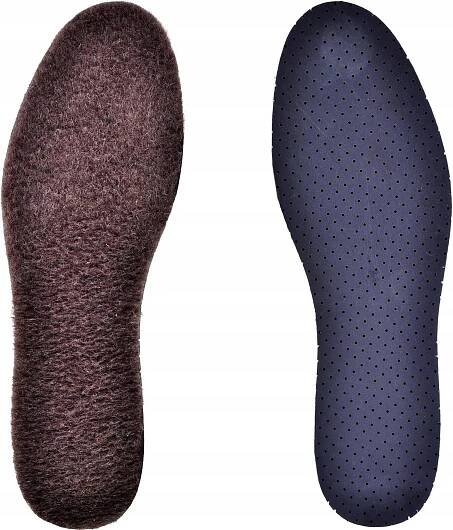 Teplé vlněné vložky do bot 9 mm ZIMNÍ Vycpávky KOŽUCH - 43 / G11-03 Pohlaví unisex