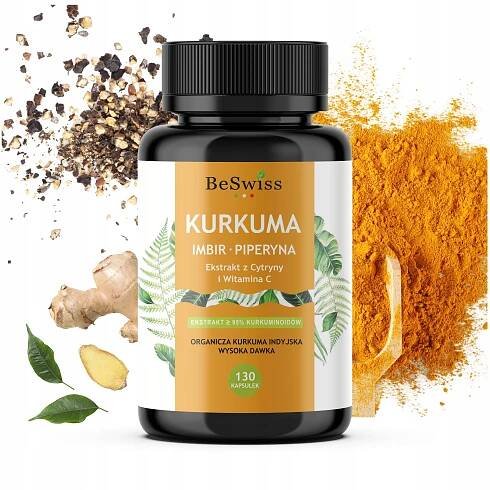 Kurkumin 95% Piperin Zázvor Tabletky na trávení Imunita Záněty