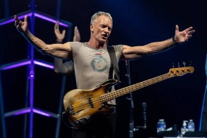Sting performs on stage at Afas Live, Amsterdam, Netherlands on November 17, 2022.