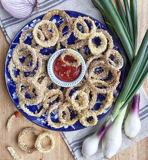 Crunchy Baked Onion Rings