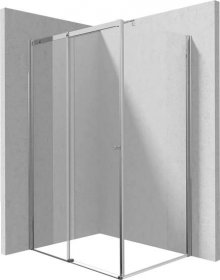 DEANTE/S - Sprchový kout pevná stěna 110 posuvné dveře 100 KTS_031P+KTSP010P+KTS_0P1X (KERRIA/0256)