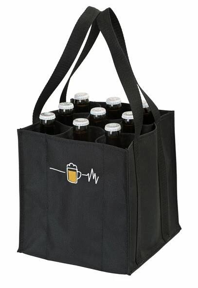 Černá taška na pivo, na 9 láhví černá, nylon | Prodávejte a nakupujte na Memark.cz