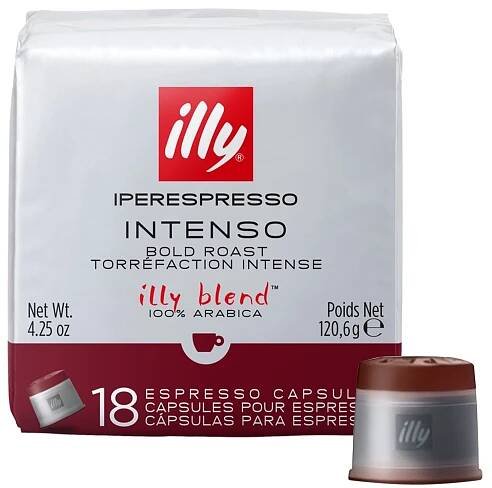 KAPSLE ILLY ESPRESSO IPERESPRESSO INTENSO ARABICA 18 KUSŮ PRO NESPRESSO