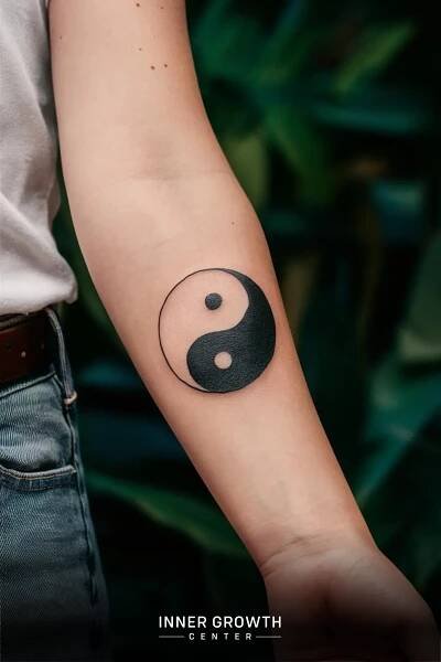 Yin yang tattoo
