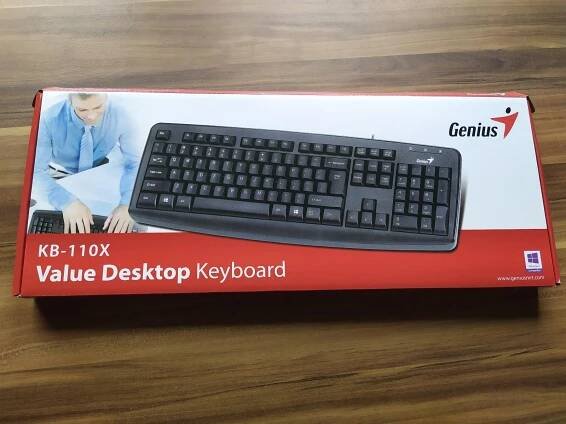 Klávesnice Genius KB-110X USB CZ black - Vstupní zařízení k PC