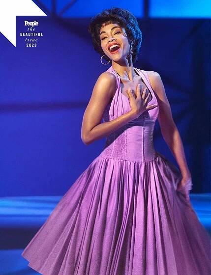 Zoe Saldana as Rita Moreno in West Side Story photographed at Studio Ruchon in Paris, France on April 15, 2023.