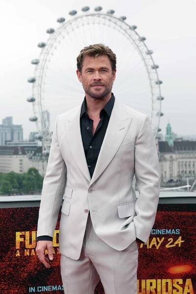 Chris Hemsworth attends the Furiosa: A Mad Max Saga 2024 photocall at The Corinthia Hotel on May 18, 2024 in London, England. (P
