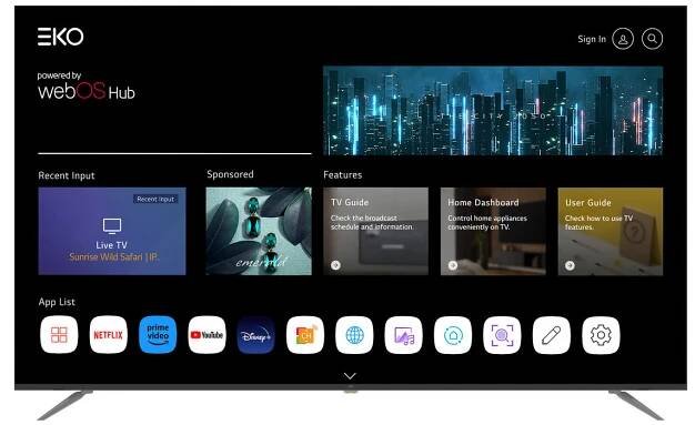 65" QLED 4K Ultra HD Smart TV - webOS Hub