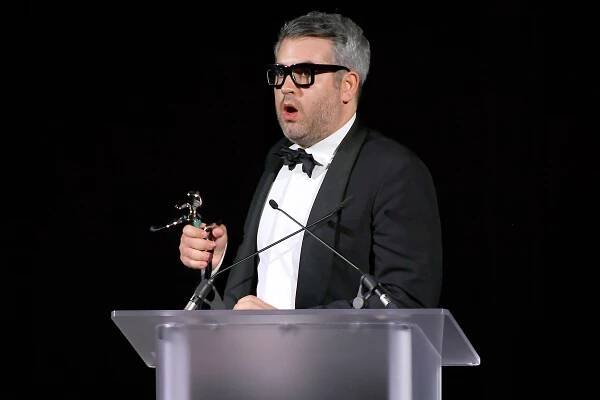 Brandon Maxwell speaks onstage during the CFDA Fashion Awards at the Brooklyn Museum of Art.
