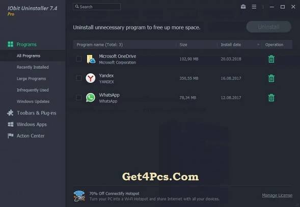 IObit Uninstaller PRO Crack