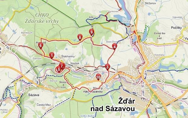 Hamerský vycházkový okruh - Pěší trasy - Žďárské Vrchy.cz