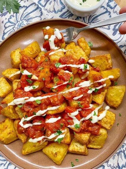Patatas Bravas (Spanish Fried Potatoes) - fed by sab