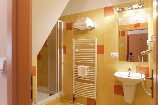 Koupelna v ubytování Equitana Hotel Resort
