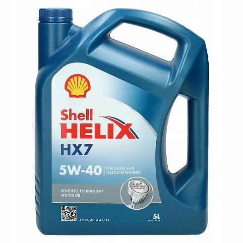 Motorový olej Shell Helix HX7 5w40 5L