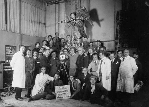 Fritz Lang, Rudolf Klein-Rogge - Metropolis - Z natáčení