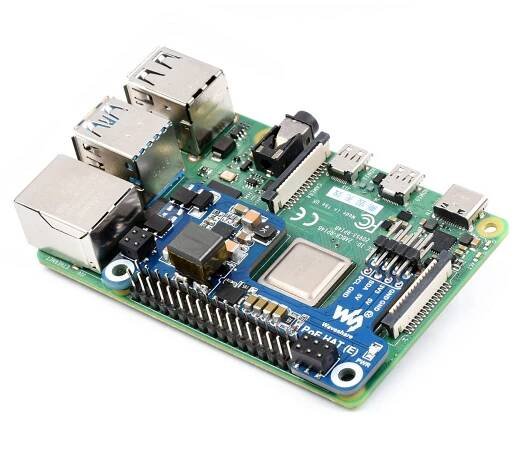 Waveshare PoE HAT (E) pro Raspberry Pi 3B+/4B - RPishop.cz