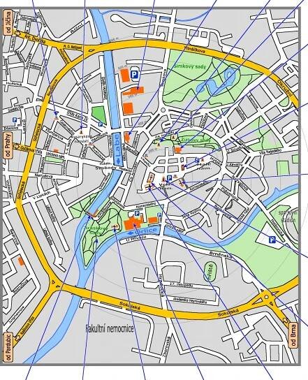 Hradec Králové - detailní mapa