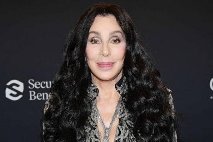 Cher poses backstage at the 2020 Billboard Music Awards, broadcast on October 14, 2020 at the Dolby Theatre in Los Angeles, CA. 