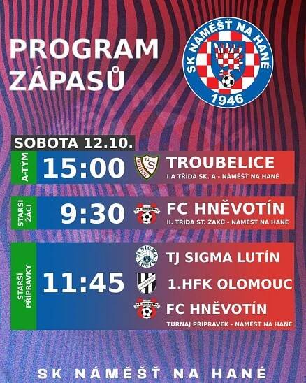 Fotbalová sobota v Náměšti na Hané