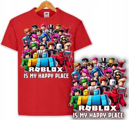 DĚTSKÉ TRIČKO ČERVENÉ - ROBLOX ROBLOKS DÁREK PRO DÍTĚ 3XS 92 cm