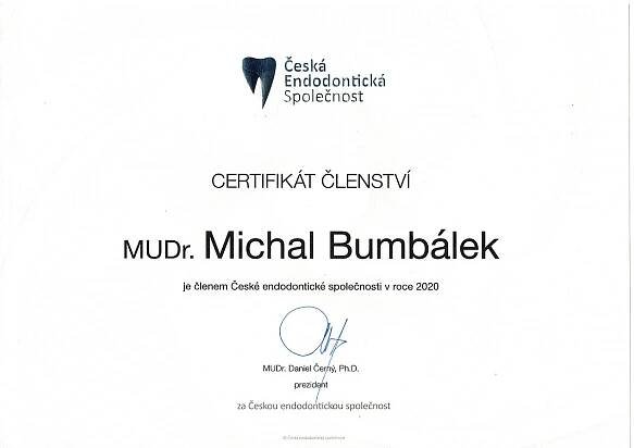 MUDr. Michal Bumbálek, zubař Brno — Onedent