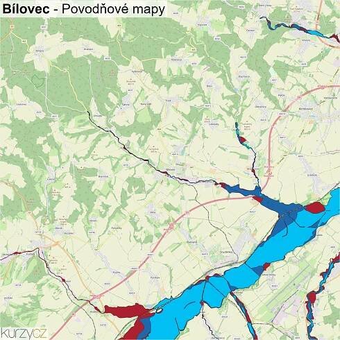 Bílovec - mapy | Kurzy.cz