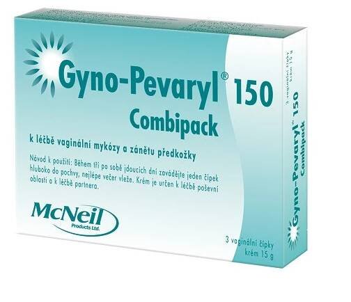 Gyno-Pevaryl Combipack150mg+10mg crm+vag.glb.3+15g