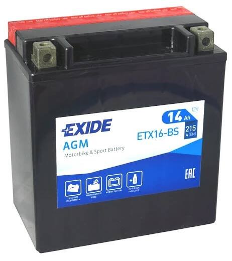 Exide YTX16-BS, ETX16-BS