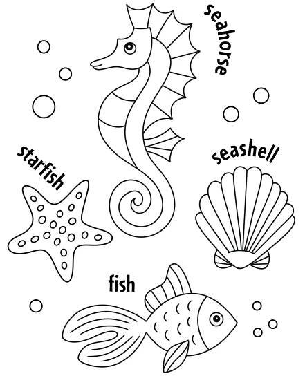 Ocean Coloring Page