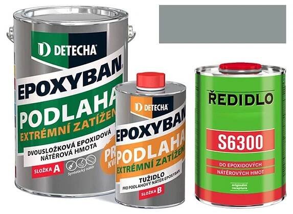 Detecha Epoxyban 20 kg RAL 7045 (stř šedý) | výhodná sada včetně ředidla S 6300 4 L
