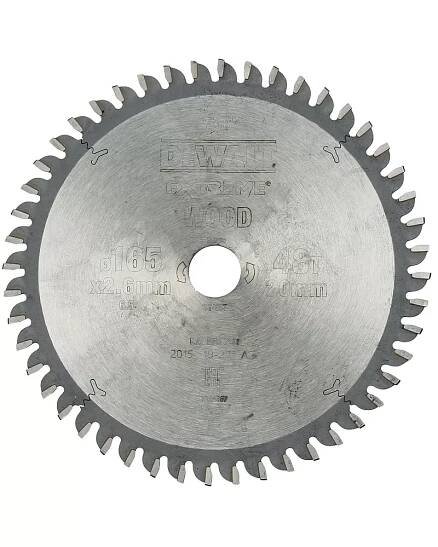 Pilový kotouč Series 40 pro kotoučové pily 165x20mm 48z TCG -5° DeWALT DT4087