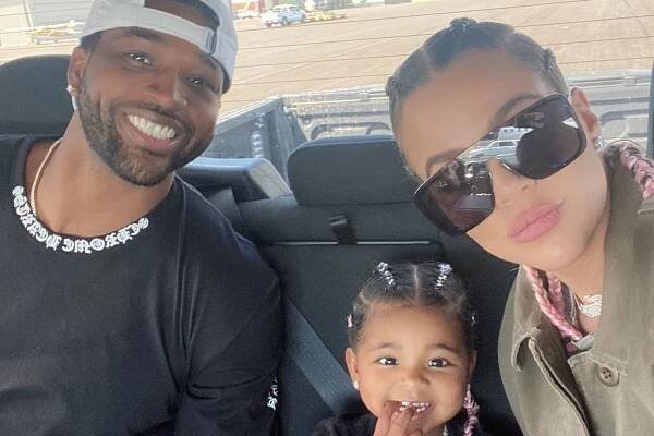Tristan Thompson, True Thompson and Khloé Kardashian
