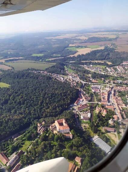 Dárkový let kolem Dalešic - Let Brno