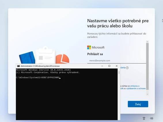 Ako nainštalovať Windows 11 vo verzii 23H2 s lokálnym účtom?
